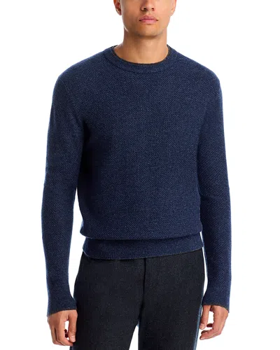The Men's Store At Bloomingdale's Wool & Cashmere Jacquard Sweater - Exclusive In Blue