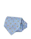 The Men's Store At Bloomingdale's Woven Geometric Floral Silk Tie - Exclusive In Blue
