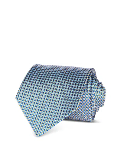 The Men's Store At Bloomingdale's Woven Geometric Silk Tie - Exclusive In Blue