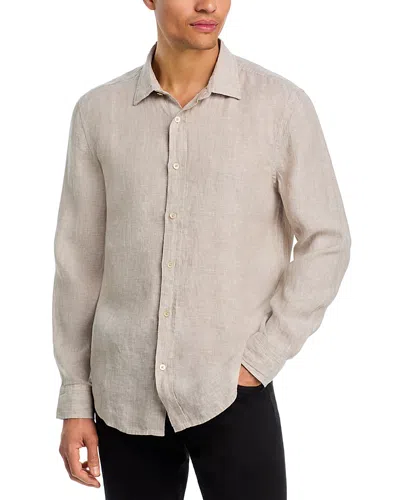 The Men's Store At Bloomingdale's Yarn-dyed Standard Fit Linen Shirt In Cobblestone - Exclusive In Pink