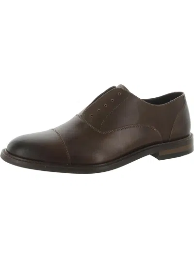 The Men's Store Mens Leather Oxfords In Brown