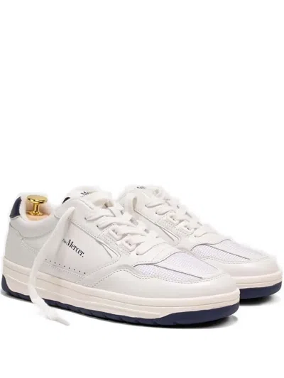 The Mercer Brand Lace-up Low-top Leather Sneakers In White