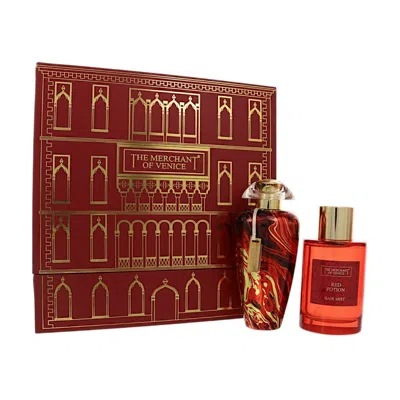 The Merchant Of Venice Unisex Red Potion Gift Set Fragrances 679602489492 In Transparent