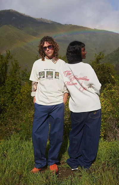 The Met Men's X Pacsun Basket Of Flowers T-shirt In Off White