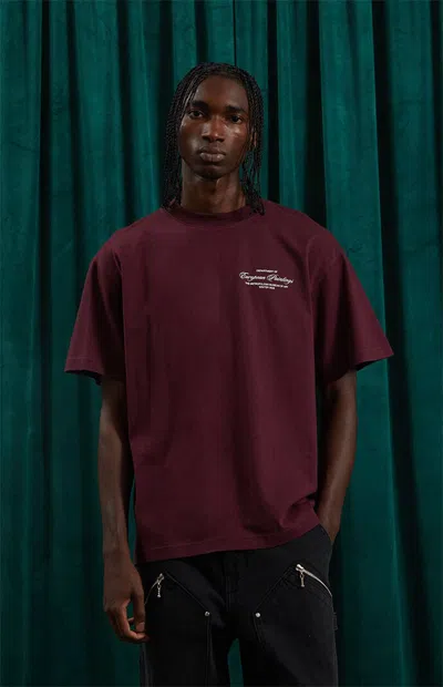 The Met Men's X Pacsun Curatorial T-shirt In Burgundy