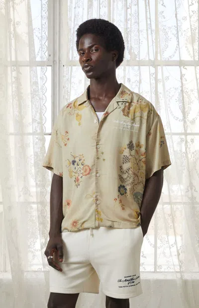 The Met Men's X Pacsun Impresa Cropped Camp Shirt In Multi