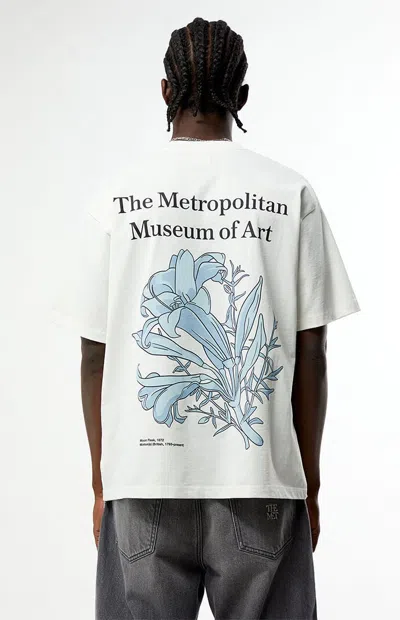 The Met Men's X Pacsun Minton Lily T-shirt In White
