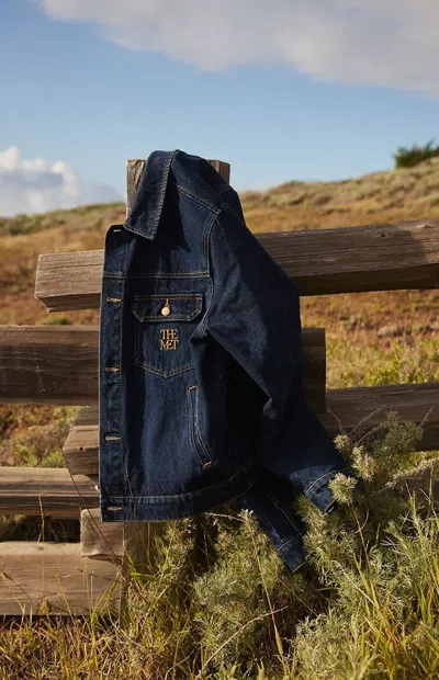 The Met Men's X Pacsun Uniform Denim Jacket In Dark Indigo In Purple