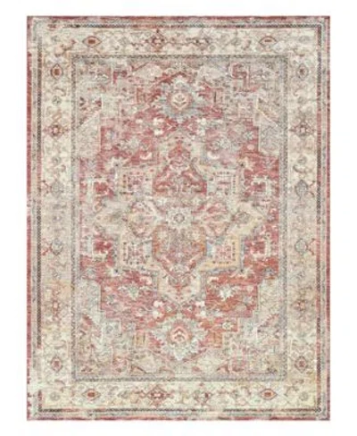 The Met X Exquisite Rugs Antique Loom Anl 00 Rug Collection In Rust,beige