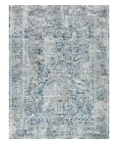 The Met X Exquisite Rugs Antique Loom Anl 89 Rug Collection In Blue