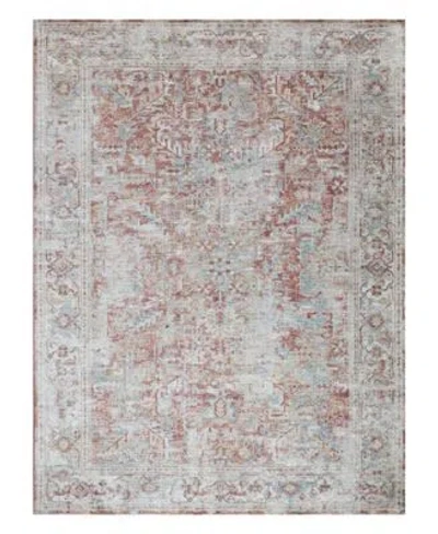 The Met X Exquisite Rugs Antique Loom Anl 93 Rug Collection In Rust,beige