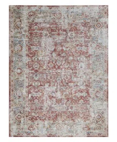 The Met X Exquisite Rugs Antique Loom Anl 94 Rug Collection In Red