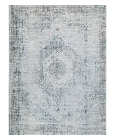 The Met X Exquisite Rugs Vintage-like Looms Vtl-71 4'x6' Area Rug In Blue