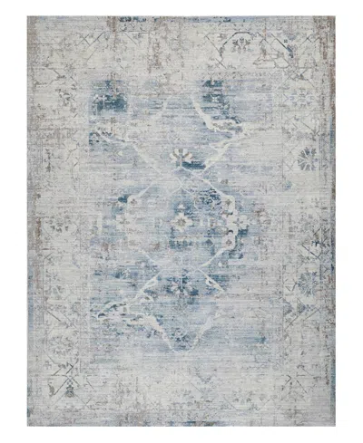 The Met X Exquisite Rugs Vintage Looms Vtl-73 8'x10' Area Rug In Mist,beige