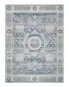 The Met X Exquisite Rugs Vintage Looms Vtl-70 Area Rug, 4' X 6' In Mist/blue