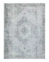 The Met X Exquisite Rugs Vintage Looms Vtl-71 Area Rug, 4' X 6' In Beige/blue