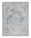 The Met X Exquisite Rugs Vintage Looms Vtl-77 Area Rug, 8' X 10' In Blue/beige