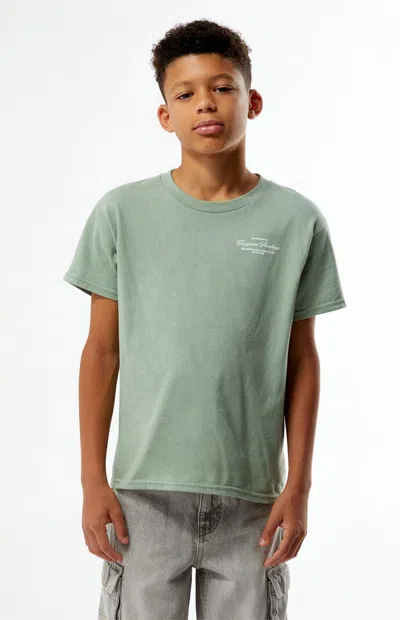 The Met X Pacsun Kids Mint Curatorial T-shirt In Green