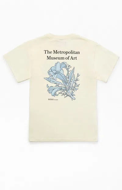 The Met X Pacsun Kids Minton Lily T-shirt In Cream In White