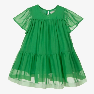 The Middle Daughter Kids' Girls Green Chiffon Dress