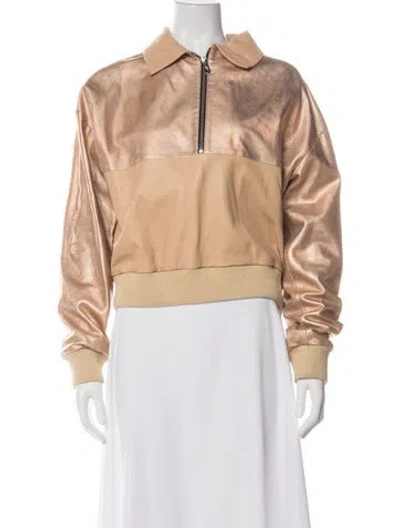 Pre-owned The Mighty Company Leather Bomber Jacket