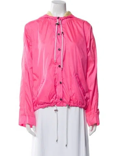 Pre-owned The Mighty Company Nylon Evening Jacket In Pink