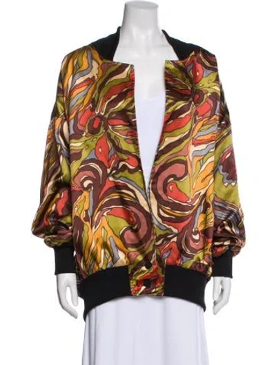 Pre-owned The Mighty Company Printed Blazer In Multi