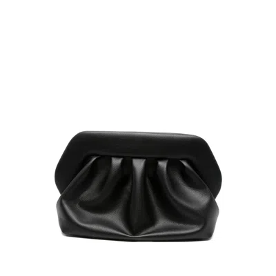 The Moire Bios Gathered Clutch Bag In Black