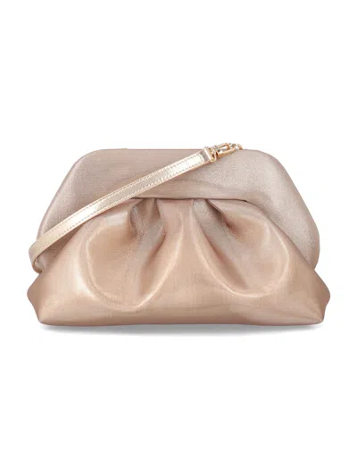 The Moire The Moirè Bios Weaved Clutch In Gold