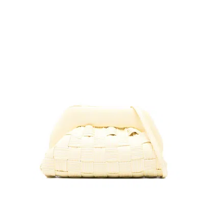 The Moire Medium Bios Clutch Bag In Yellow