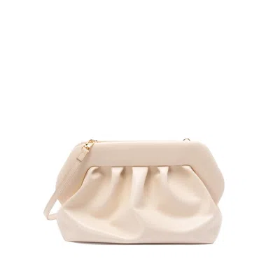 The Moire Medium Bios Gathered Clutch Bag In Neutral