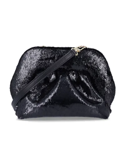The Moire The Moirè Textured Shoulder Bag In Nero