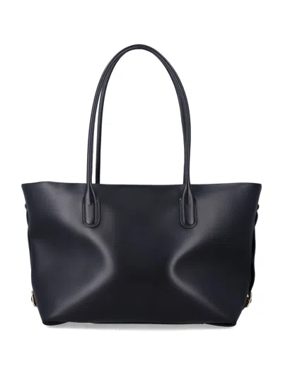 The Moire The Moirè Themoirè Tallia Shopper Bag - Spacious And Sustainable (27.5 Cm Height) In Black