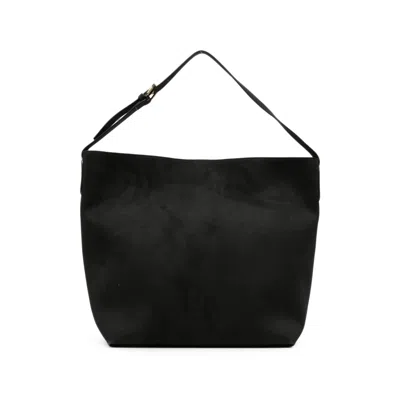 The Moire Tote Bags In Black