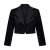 The Molc Women's Black / Blue Adele Jacket In Multi
