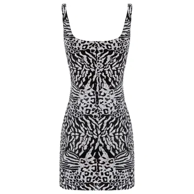 The Molc Women's Black / White Ophelia Dress In Multi