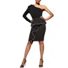 The Moon Corporate Sophisticate Skirt In Black In Black