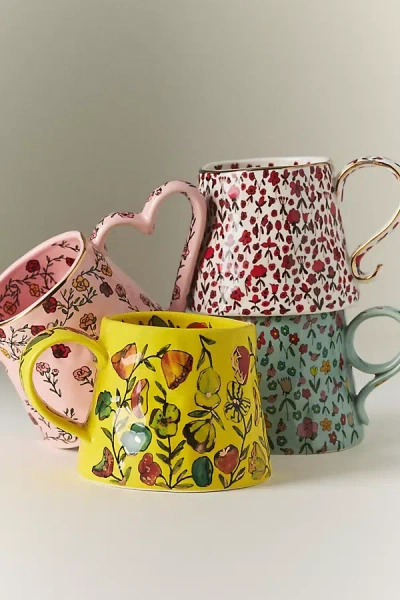 The Mud Fairy Blooming Hearts Stoneware Mug