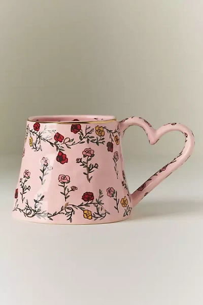 The Mud Fairy Blooming Hearts Stoneware Mug