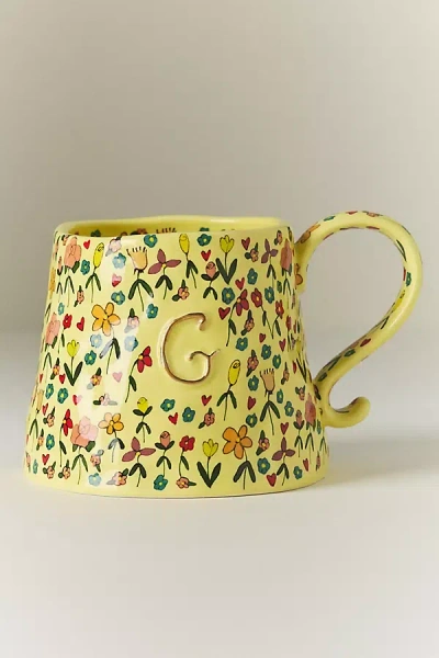 The Mud Fairy Stoneware Monogram Mug