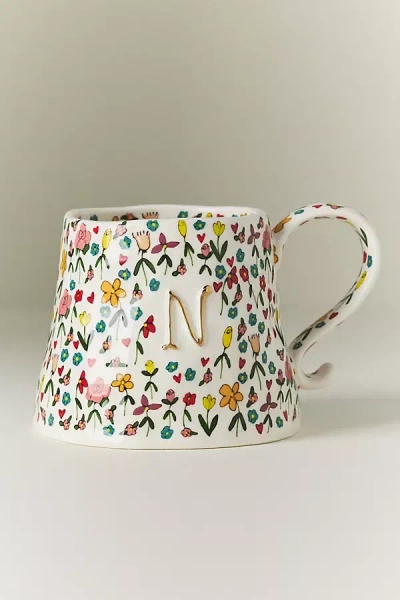 The Mud Fairy Stoneware Monogram Mug