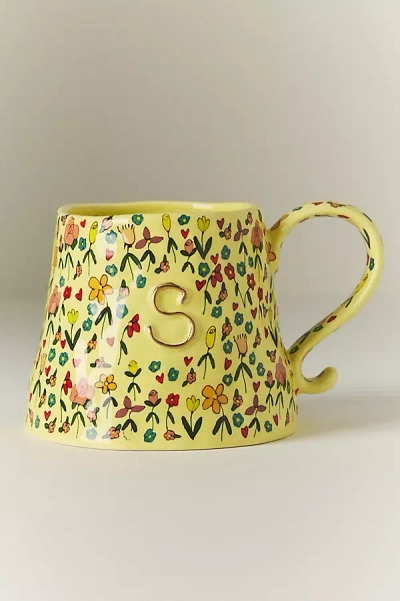 The Mud Fairy Stoneware Monogram Mug