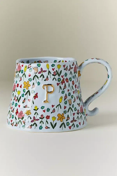 The Mud Fairy Stoneware Monogram Mug