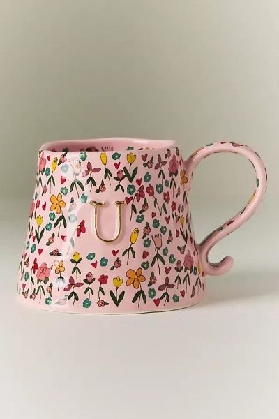 The Mud Fairy Stoneware Monogram Mug