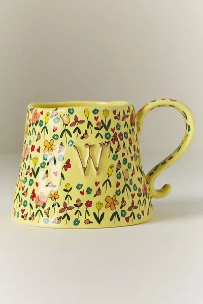 The Mud Fairy Stoneware Monogram Mug