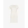The Nap Co Womens Pointelle Open-work Cotton-jersey Night Dress Buttermilk In Buttermilk