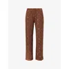 The Nap Co Womens Daisy Flower-print Wide-leg High-rise Stretch-woven Pyjama Bottoms In Daisy