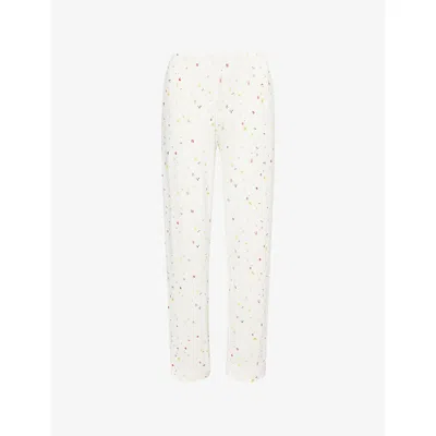The Nap Co Womens Ditsy Straight-leg Stretch-jersey Pyjama Bottoms Ditsy Floral