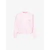 The Nap Co Womens Ru & Rocka X  Heart-appliqué Cotton-jersey Sweatshirt Pink Xs