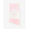 The Nap Co Womens Pink . X Ru & Rocka Cotton-blend Socks